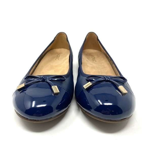 Vionic Spark Minna Leather Ballet Flat Navy - Picture 3 of 7